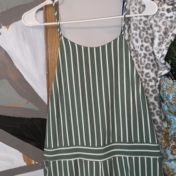 Green striped jumpsuit. Never worn - Picture 2 of 3